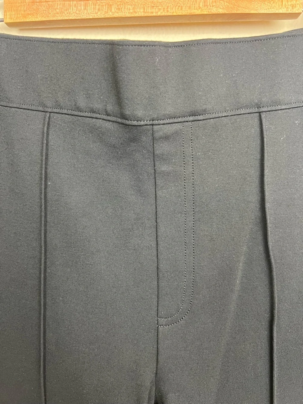 Spanx Ponte Flare Pants M High Rise Black Pull On Medium Stretchy Travel - Picture 6 of 11
